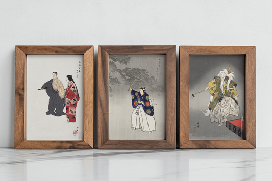 A Masterpiece of Japanese Theater Art: Discover Kogyo Tsukioka’s “Actors in the Noh Play”