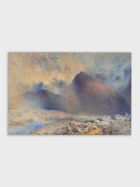 Mount Snowdon through Clearing Clouds