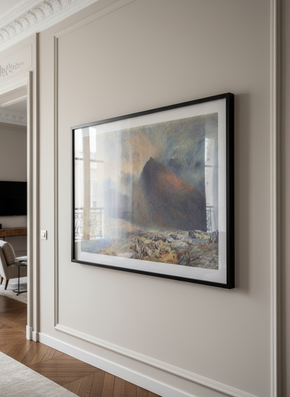 Mount Snowdon through Clearing Clouds