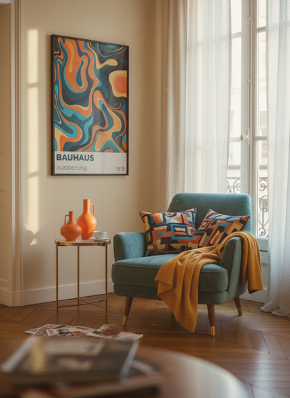 Bauhaus Waveform: Amber Azure