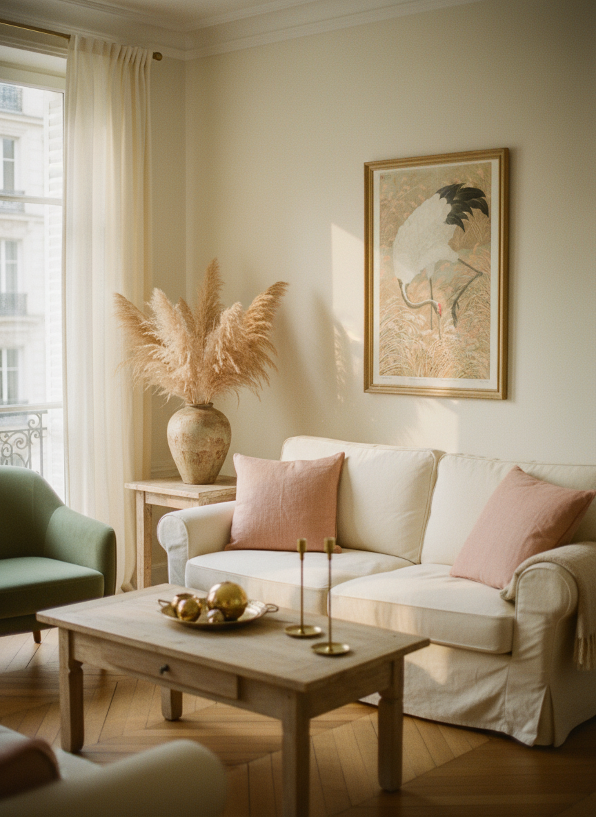 Sarus Crane in Rice Field