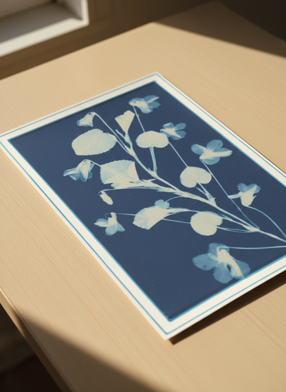 Cyanotype Botanical Study