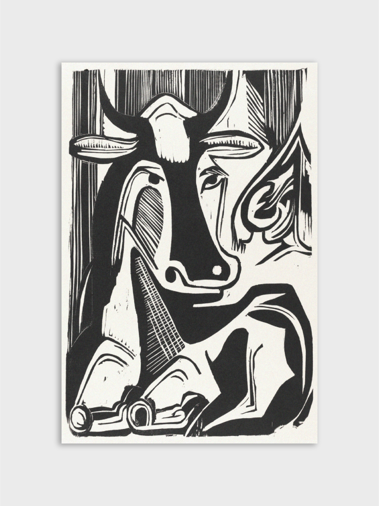 The Large Cow Lying Down