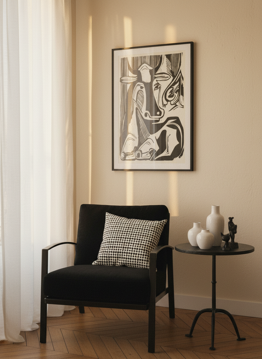 The Large Cow Lying Down