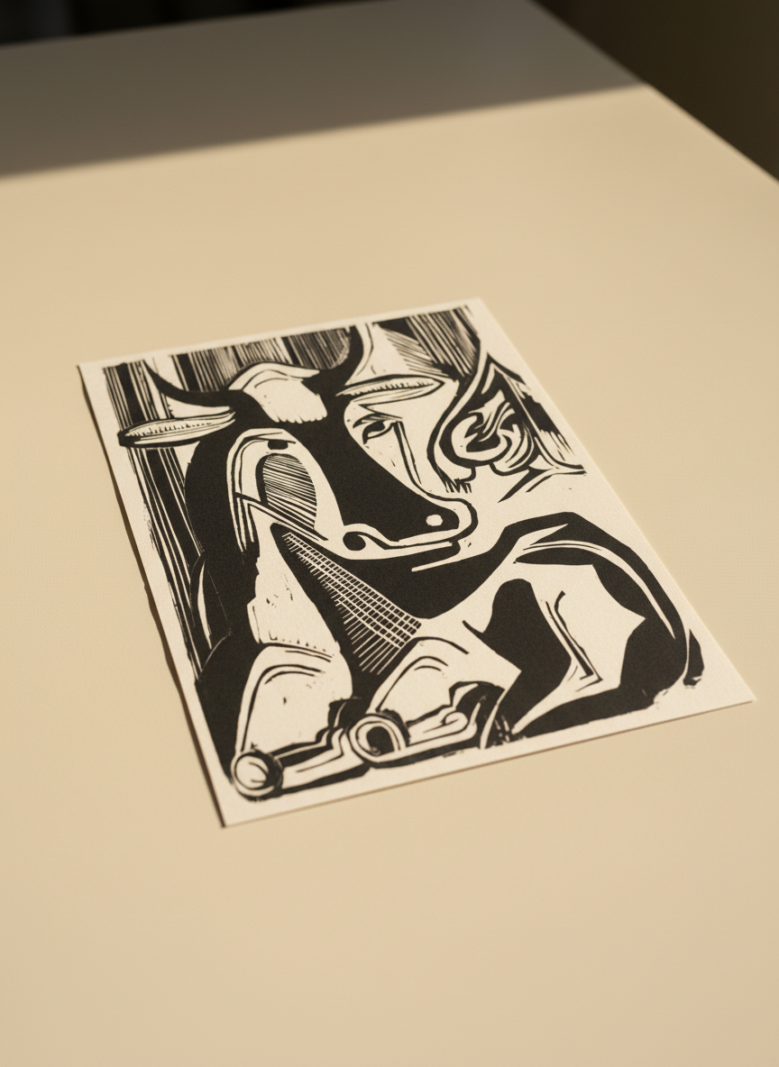 The Large Cow Lying Down