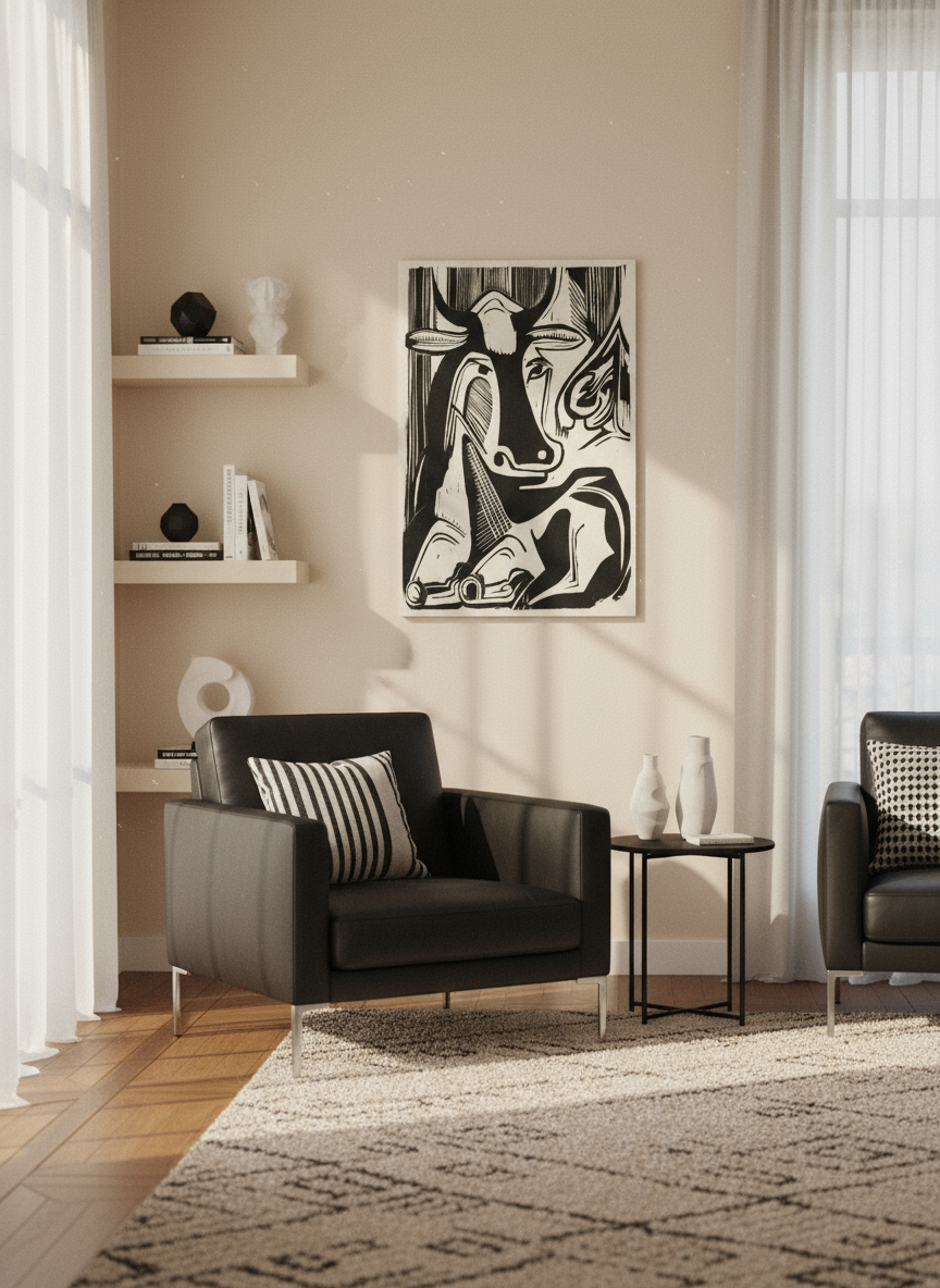 The Large Cow Lying Down