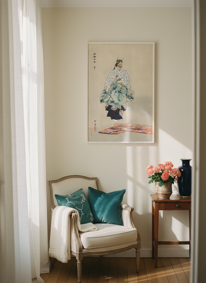 Aoinoue, Scene from the Noh Theater Play