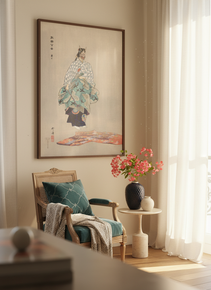 Aoinoue, Scene from the Noh Theater Play